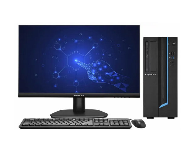 浪潮 CE520L 龙芯3A5000/8G/256G SSD/2G显存/光驱/键盘鼠标/13升/23.8英寸显示器