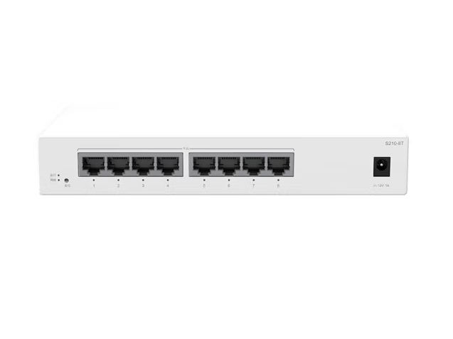 华为数通智选8口千兆web网管交换机8口千兆电口S210-8T以太网络网线分线器分流器集线器小型家用企业级