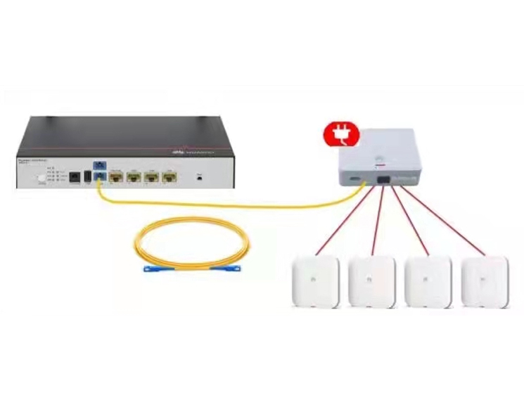 华为小全光1网关+4AP接入方案应用别墅，中小超市，饭店，企业办公