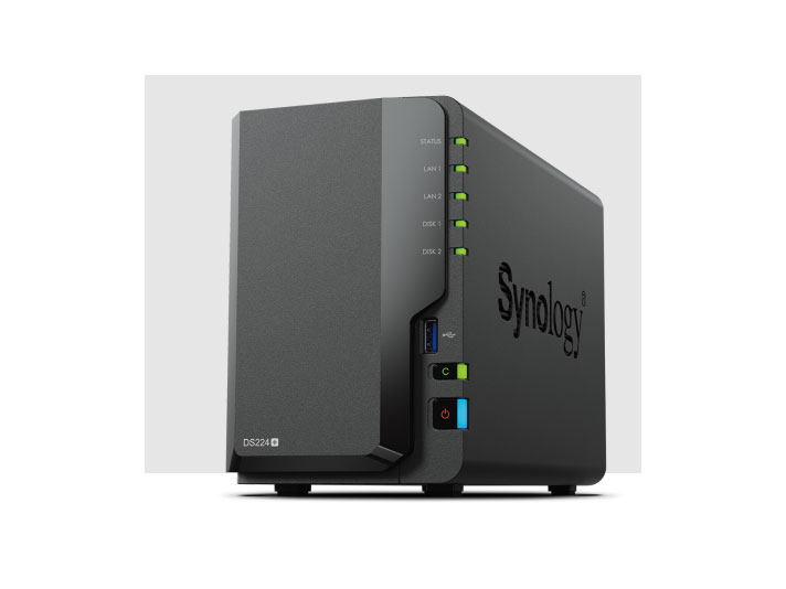 DS224+2x1GbE RJ-45 接囗支持 Btrfs 文件系统可升级内存容量