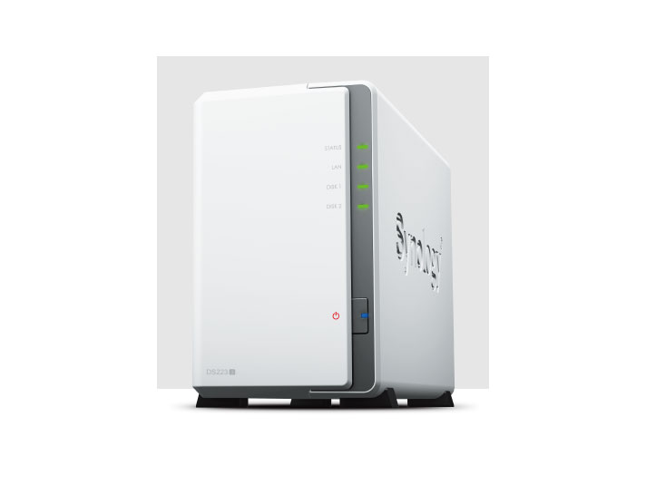 DS223j四核 1.7 GHZ CPU安静节能支持 Btrfs 文件系统