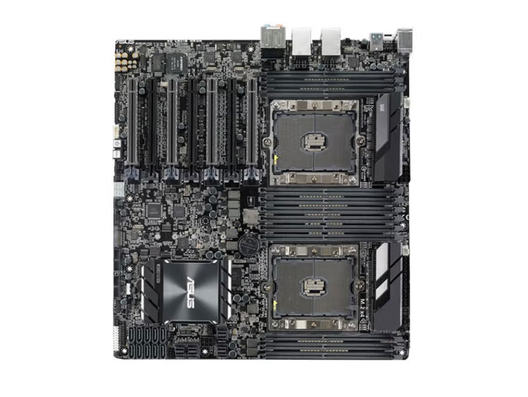 华硕（ASUS） WS C621E SAGE 双路CPU 3647工作站主板4路SLI深度学习 WS C621E SAGE支持双路CPU