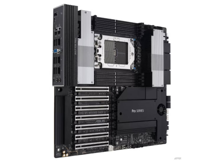 华硕（ASUS）Pro WS WRX90E-SAGE SE撕裂者PRO7000WX双万兆/千兆网卡 4*M.2 DDR5 RX90工作站服务器主板 WRX90E