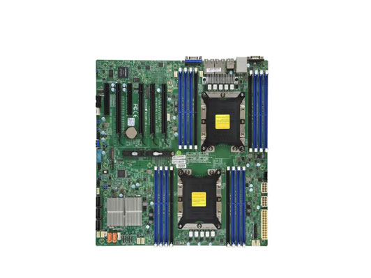 超微（SUPERMICRO） X11服务器工作站主板 支持单路/双路第1/2代至强可扩展处理器丨LGA-3647丨C621丨ATX丨E-ATX X11DPI-N