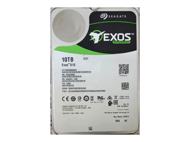 希捷（SEAGATE）企业级硬盘 8TB 256MB 7200RPM CMR垂直 SATA 希捷银河Exos 7E10系列 服务器硬盘