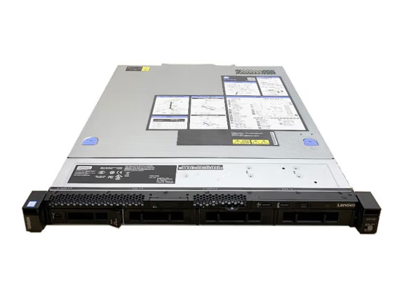联想服务器主机1U机架式 SR258 至强E-2224G  4核 3.4G 丨8G内存丨1T SATA硬盘