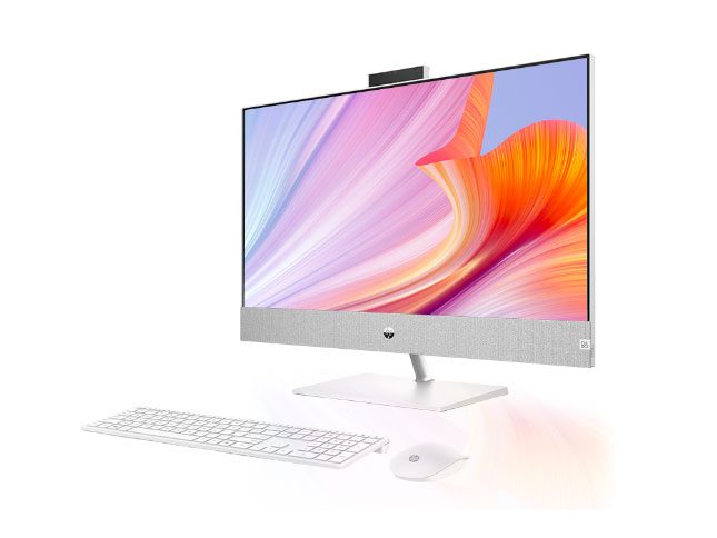  惠普HP高清一体机   24-df030wcn  i3-10100T 标压CPU /8G/256G/无线键鼠/白色  23.8寸