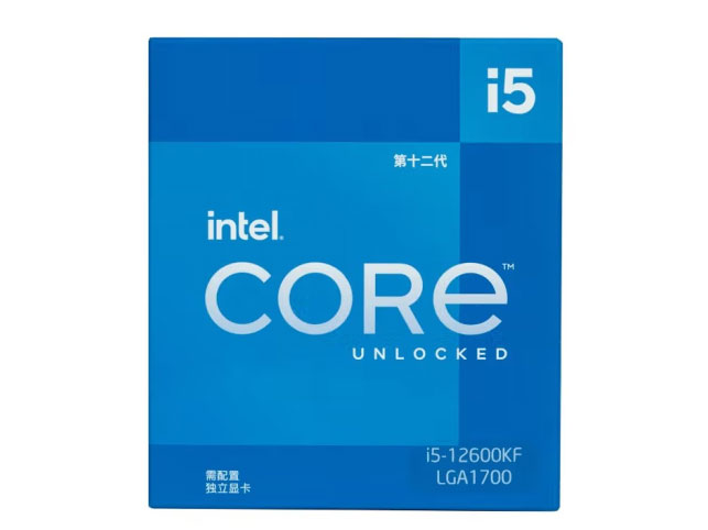 英特尔(Intel)酷睿系列 奔腾系列 CPU处理器 台式机 原盒 12代 i5-12600KF【10核16线程】