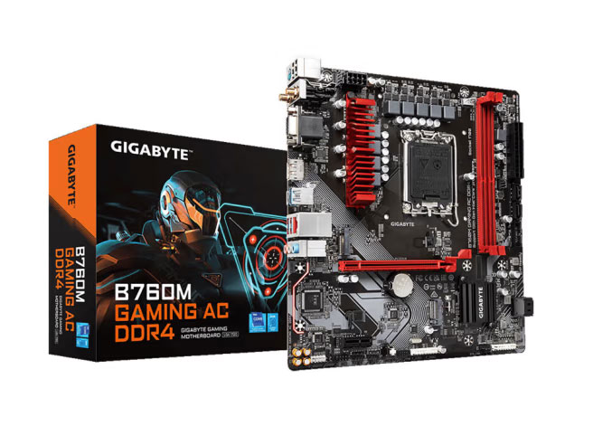 技嘉B760M GAMING AC D4主板 