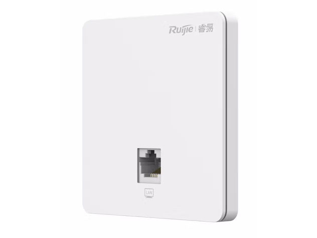 锐捷（Ruijie）RG-RAP1200(F) 企业级无线面板式AP 双频1300M 室内墙面AP 家用酒店中小企业面板AP