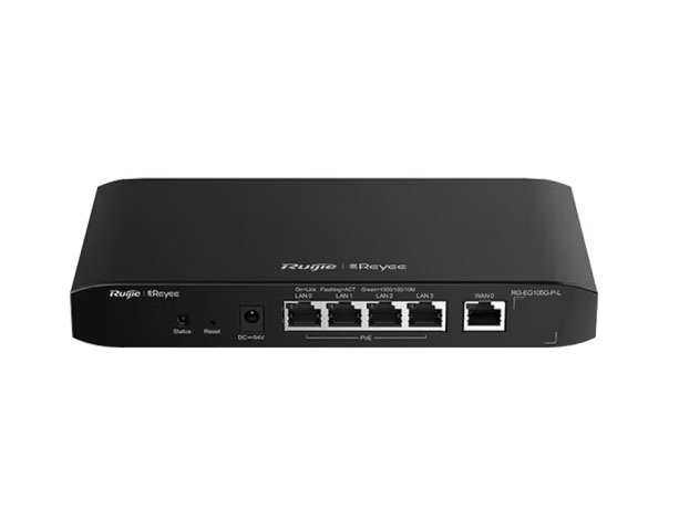 睿易RG-EG105G-P-L 5口全千兆POE网关一体机 AC控制器 企业级路由器