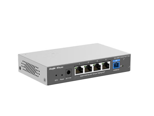 锐捷（Ruijie）二层网管POE易光接入交换机ONU RG-NBF2100S-4GT1SC-P