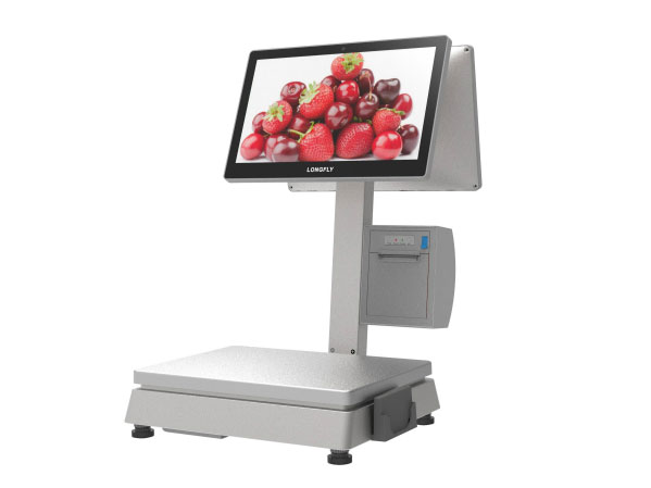 龙飞PC C2称收银、称重一体集成，节省收银空间，提高收银效率 采用电容屏设计触控操作，简单易用，体验良好且不受尖物刮伤及磨损，寿命超长 双屏同步异显，可支持广告播放 集成58mm/80mm高速打印机，支持切刀 核心部分全密封设计，防止各种小爬虫进入机体造成故障 屏幕加厚防护设计，能承受较大外力的冲击 通用平台，能兼容市场上绝大部分的称重软件