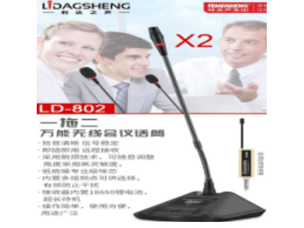 利达之声LD-802一拖二 万能无线会议话筒