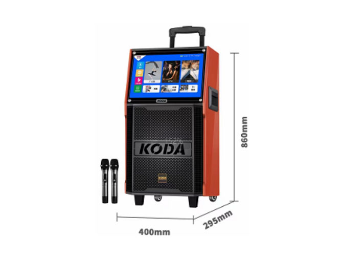 科达  帝龙系列       KD-V15  15寸低音喇叭，5寸中音，80磁子弹头高音。                   19寸高清屏幕，双U段定频话筒，64G大内存