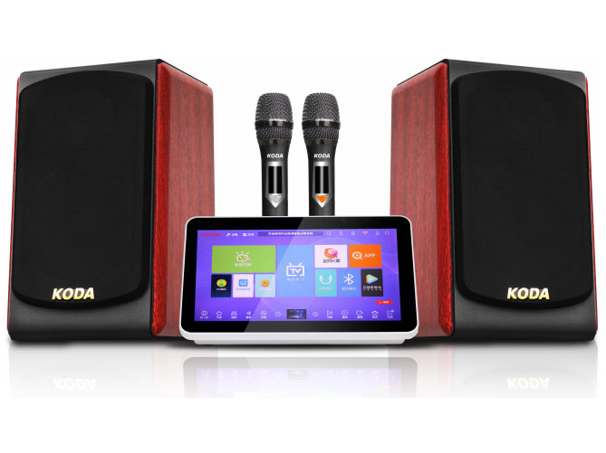 科达 KD-150H数字功放 +KD-10N 10寸120磁低音+5寸全频喇叭， 安卓5.1+音王系统， 15.4寸高清屏幕点歌，1+8+320G大内存