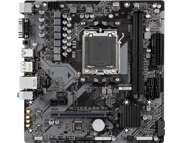 技嘉（GIGABYTE）B650M S2H主板DDR5支持AMD CPU AM5 7950X3D/7900X3D/7800X3D