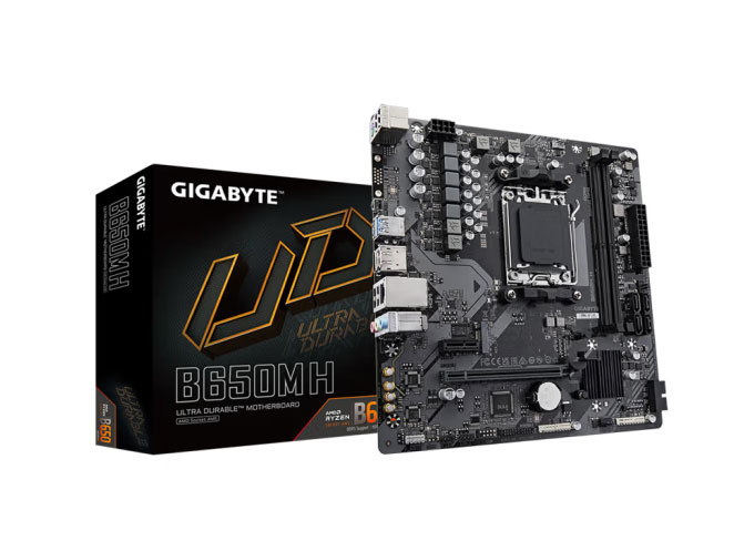 技嘉（GIGABYTE）超耐久B650M H主板DDR5支持AMD CPU AM5 7800X3D/7700X/7600X