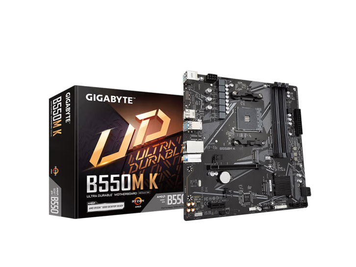 技嘉  B550M 小雕 搭配5500/5600/5600G 主板CPU套装 B550M K 单主板