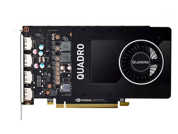 丽台（LEADTEK）NVIDIA 多屏/平面制图设计渲染专业绘图显卡 P2000 5G GDDR5（DP*4）工包