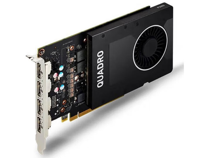 丽台（LEADTEK）NVIDIA 多屏/平面制图设计渲染专业绘图显卡 P2200 5GB GDDR5X显卡 DP*4接口 工包