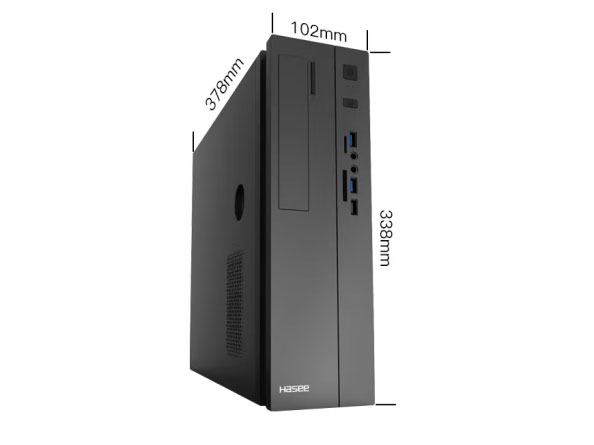 神舟（HASEE）商用国产信创台式机HFMP系列  HFMPK051	海光3350/32G DDR4/1TBSSD+1TB机械/AMD520-2G独显/键鼠