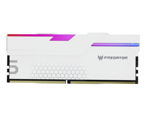 宏碁掠夺者（PREDATOR）BL9BWWR 399 32G(16G×2)套装 DDR5 6800频率 台式机内存条 Hermes冰刃系列 RGB灯条(C