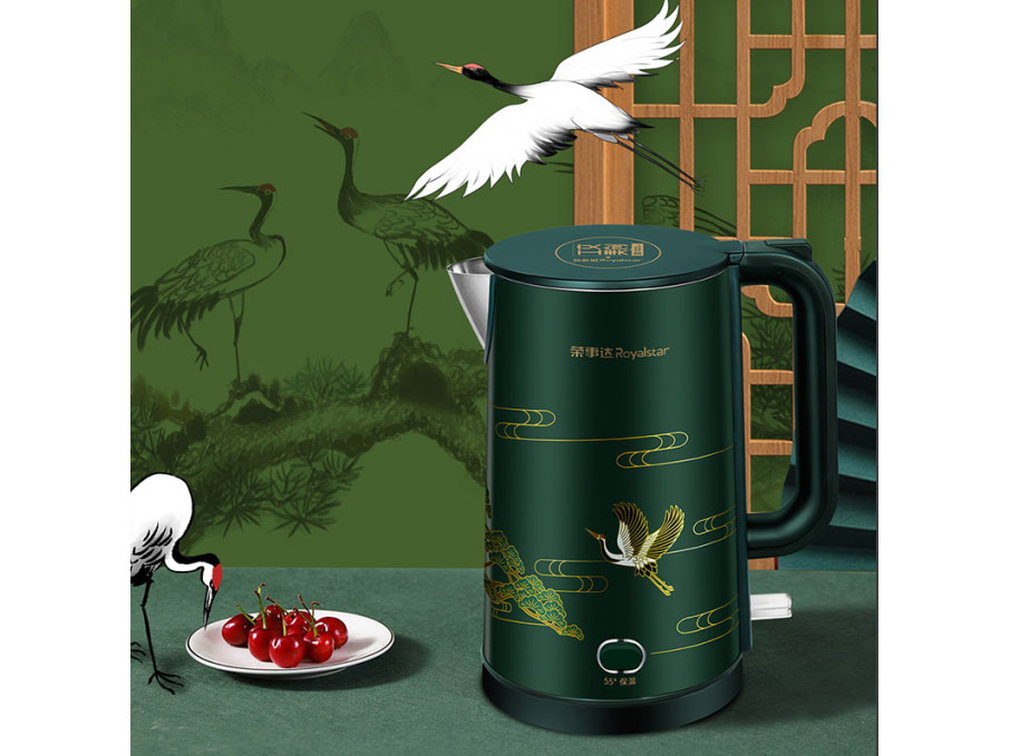 荣事达	工美系列	流云藏松鹤 电热水壶	GS18B27	额定功率:1500W 额定容量:1.8L