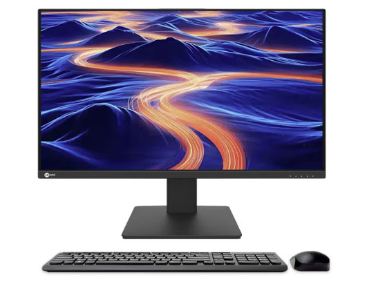来酷联想Lecoo  AIO K2739 27英寸高清办公家用电竞游戏一体台式机电脑(酷睿12代i5-12450H 16G 512GSSD键鼠)黑色