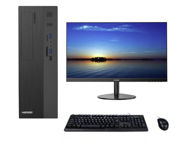 神舟商用电脑  NH50DB CPU：G4930,双核,主频3.2GHz  内存：8G DDR4  硬盘：1T 7200转机械硬盘  显示器：21.5宽屏显示器  系统：预装正版WIN7操作系统