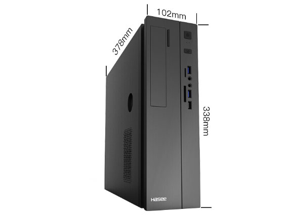 神舟商用电脑  HFMPB669  CPU：I3-7100  内存：8G DDR4 ,2个内存插槽  硬盘：256G SSD  显卡：集成显卡  网卡：10/100/1000Mbp RJ45以太网卡端口  电源：200W电源 
