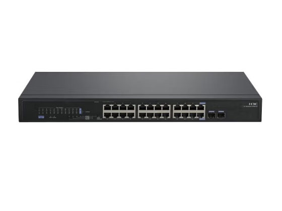 新华三（H3C）MS4024P-EI 24口千兆交换机网络安防监控分线器 2个光纤口 企业级非网管即插即用