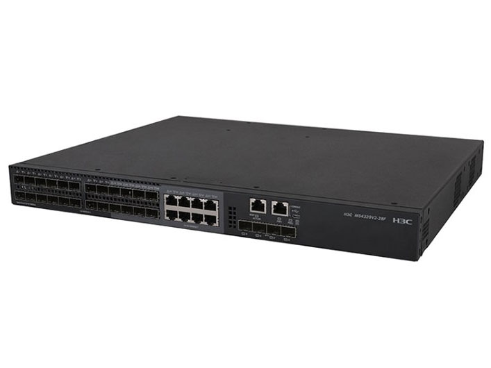 华三H3C MS4320V2-28F 网络安防监控交换机 24千兆电口4万兆光口
