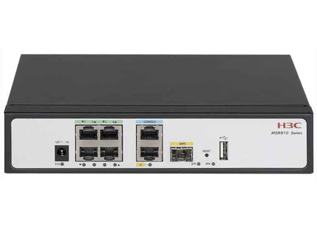新华三（H3C)MSR810-SI 企业级6端口千兆路由器 