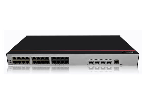 华为数通智选 S1730S-S24P4X-A2 POE交换机24口千兆电+4万兆光口企业级Web网管接入二层分线器降噪款
