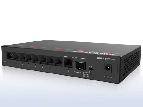 华为数通智选S1730S-L8T2ST-A1 8口千兆电+1上行电口+1上行光口S1730S系列园区以太网交换机