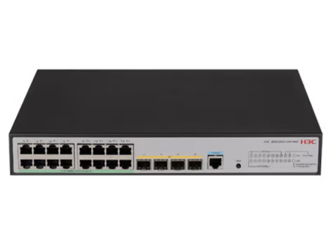 H3C华三MS4320V3-20P-PWR标准三层 以太网中小型监控工程核心交换机（16千兆电+4千兆光）POE+供电