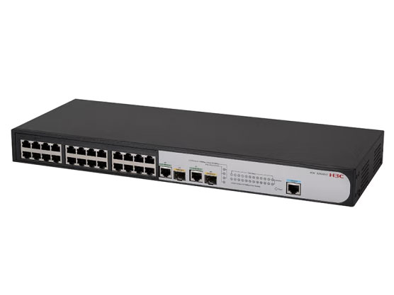 新华三H3C S2626V2-EI 24个百兆电口可网管企业级交换机网络分线器分流器