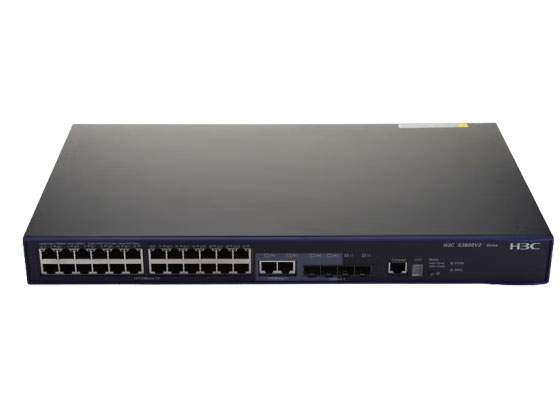 华三（H3C）24口百兆企业级网管交换机 S3600V2-28TP-SI  三层可网管交换机