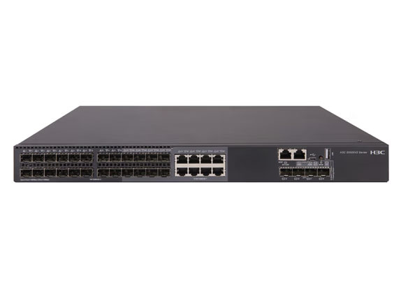 华三（H3C）S5500V2-30F-EI  三层核心企业网交换机可扩展万兆上行  24千兆光4万兆光