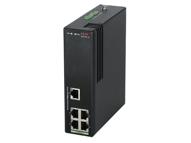  H3C新华三 IE4120U-5E 5口百兆电导轨式无管理工业以太网交换机 导轨安装 专业防雷