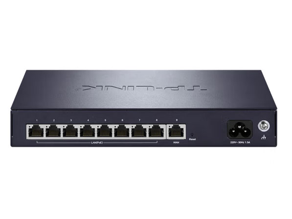TP-LINK 域联系列PoE/AC一体化管理千兆VPN路由器  YLR409P 企业路由器商用网络高速WiFi全覆盖 9口千兆 