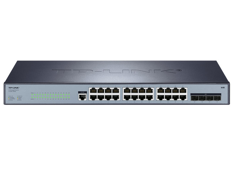 TP-LINK域联 YLS340-24G4T 万兆上联三层网管交换机  