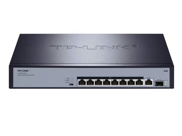 TP-LINK 域联  YLS220PE-9G1F 全千兆云管理POE交换机 商用企业监控网络网线分线器分流器 更大功率 9口千兆+1光口 