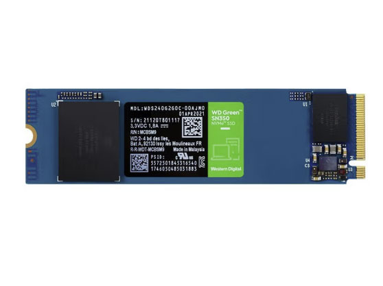 西部数据（WD）绿盘SN350 SSD固态硬盘 M.2接口（NVMe协议）笔记本台式机电脑硬盘 Green SN350 240G