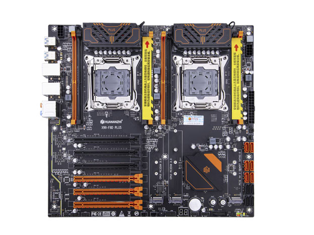 华南X99-F8D PLUS双路（大板真芯片双路八通道，双2.5G，支持DDR4）质保3年