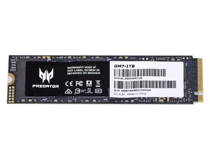 宏碁掠夺者 GM7（1TB）系列 NVMe PCIe 4.0