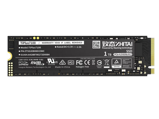 致态固态硬盘/Tiplus7100 1TB（NVMe M.2 PCIe 4.0）
