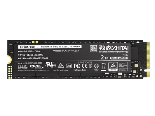 致态固态硬盘/Tiplus7100 2TB（NVMe M.2 PCIe 4.0）