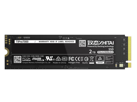 致态固态硬盘/Tipro7000 2TB（NVMe M.2 PCIe 4.0）